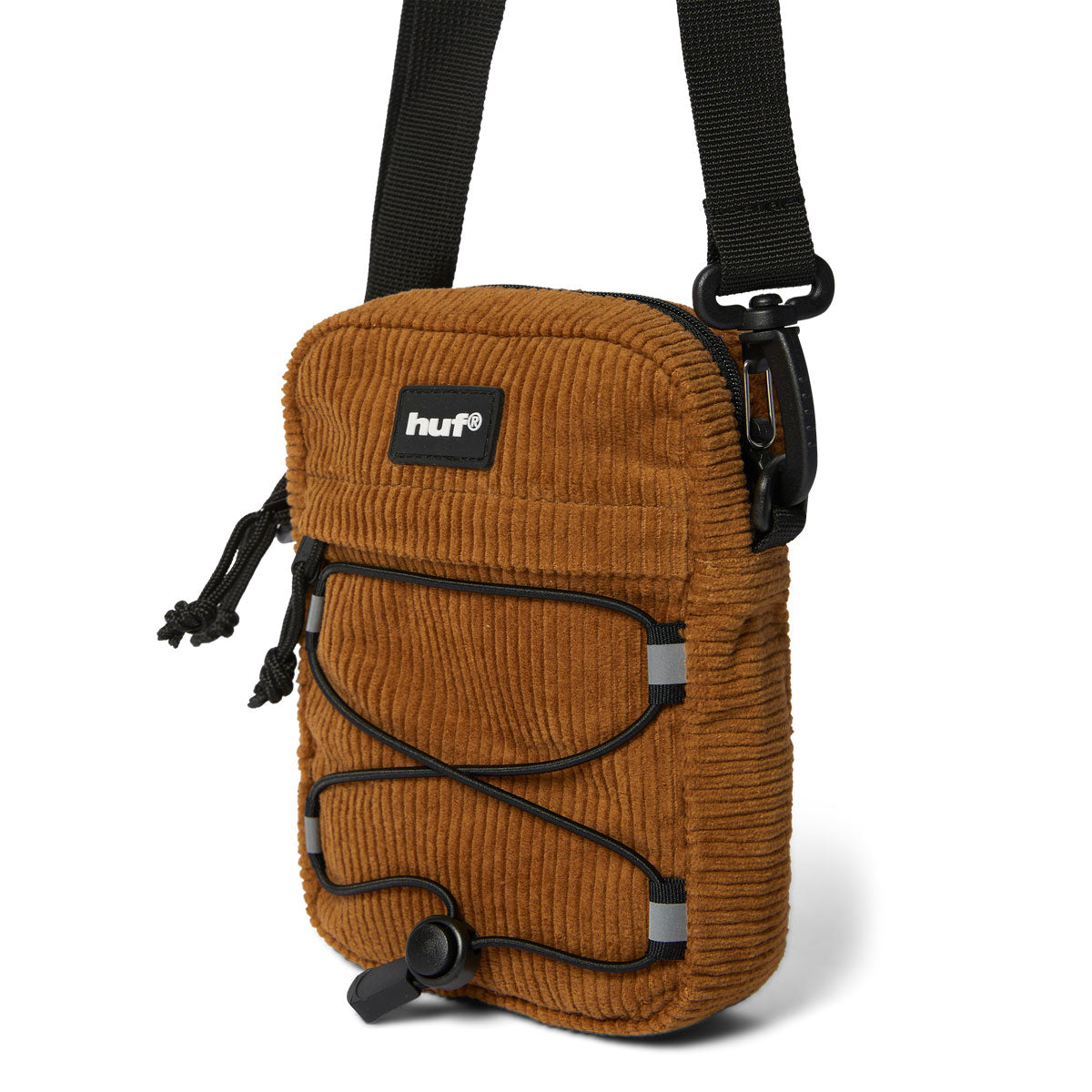 HUF Corduroy Bowery Side Bag - Brown image 2