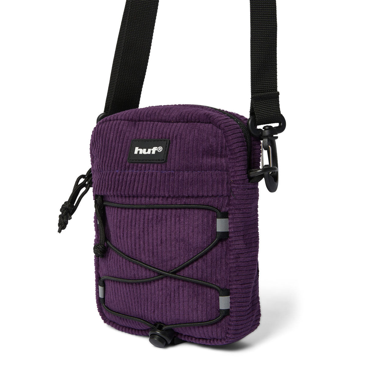 HUF Corduroy Bowery Side Bag - Dark Berry image 2