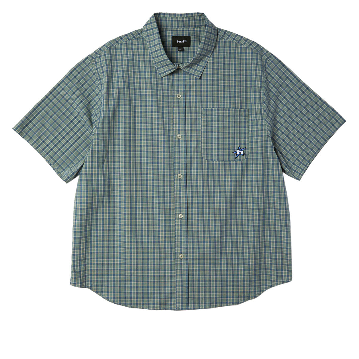 HUF H Star Plaid Shirt - Marine image 2