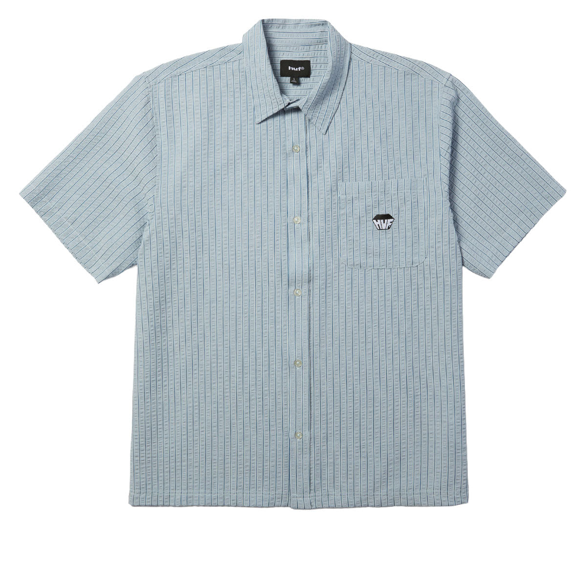 HUF Big Block Striped Shirt - Light Blue image 1