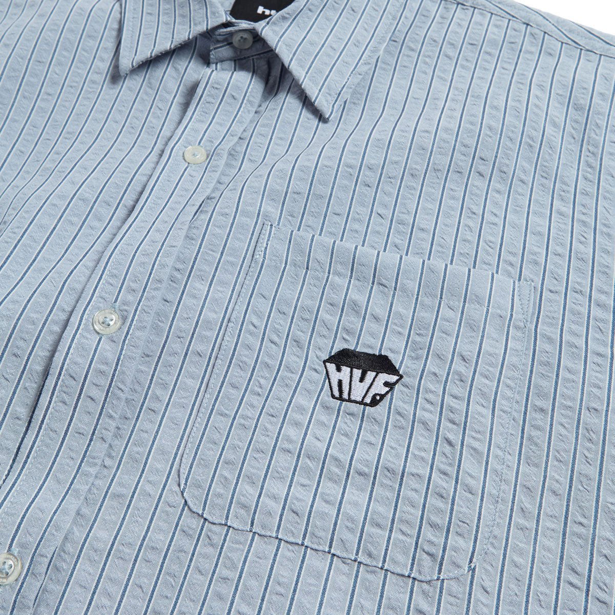 HUF Big Block Striped Shirt - Light Blue image 3
