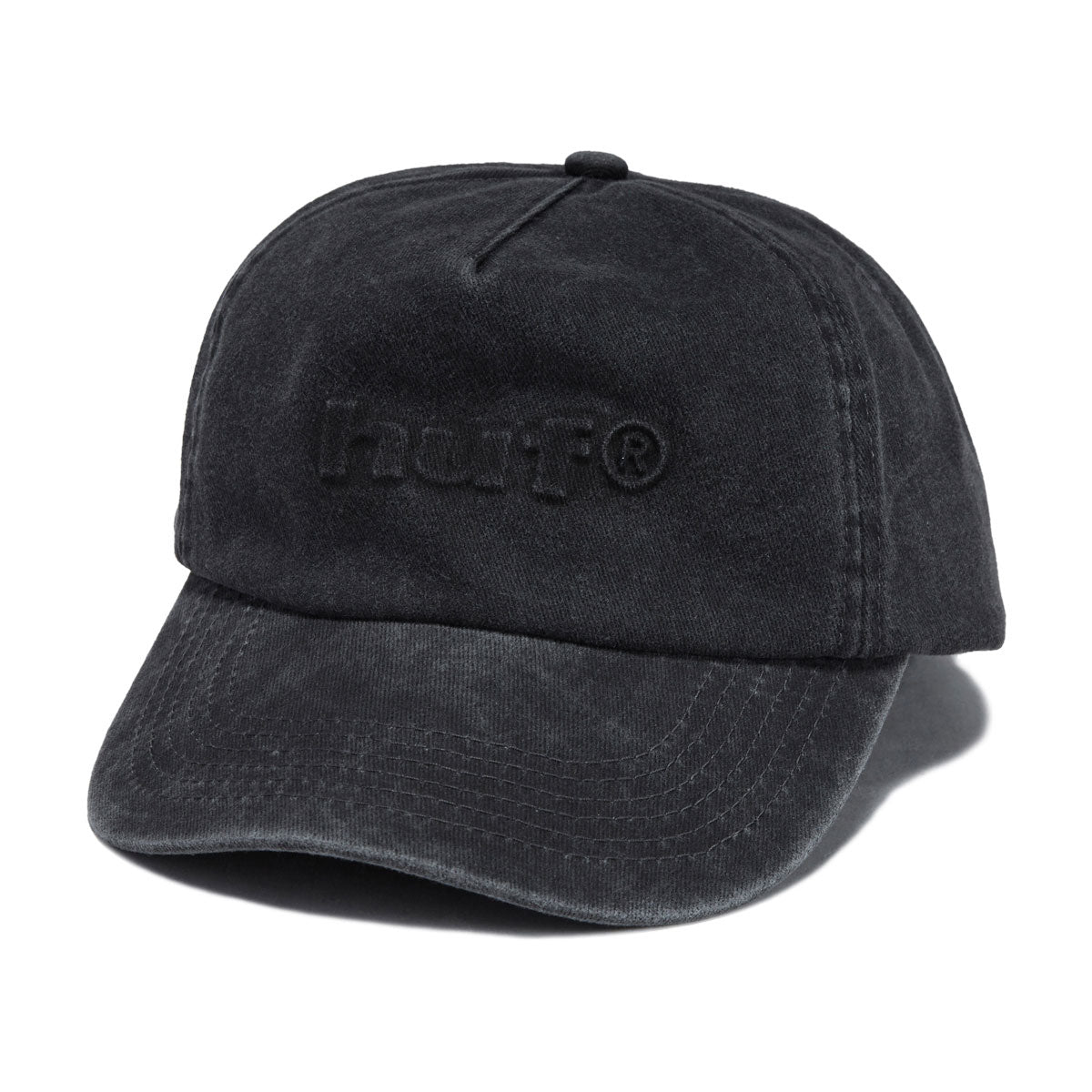 HUF Pacific Wash 5 Panel Hat - Black image 1