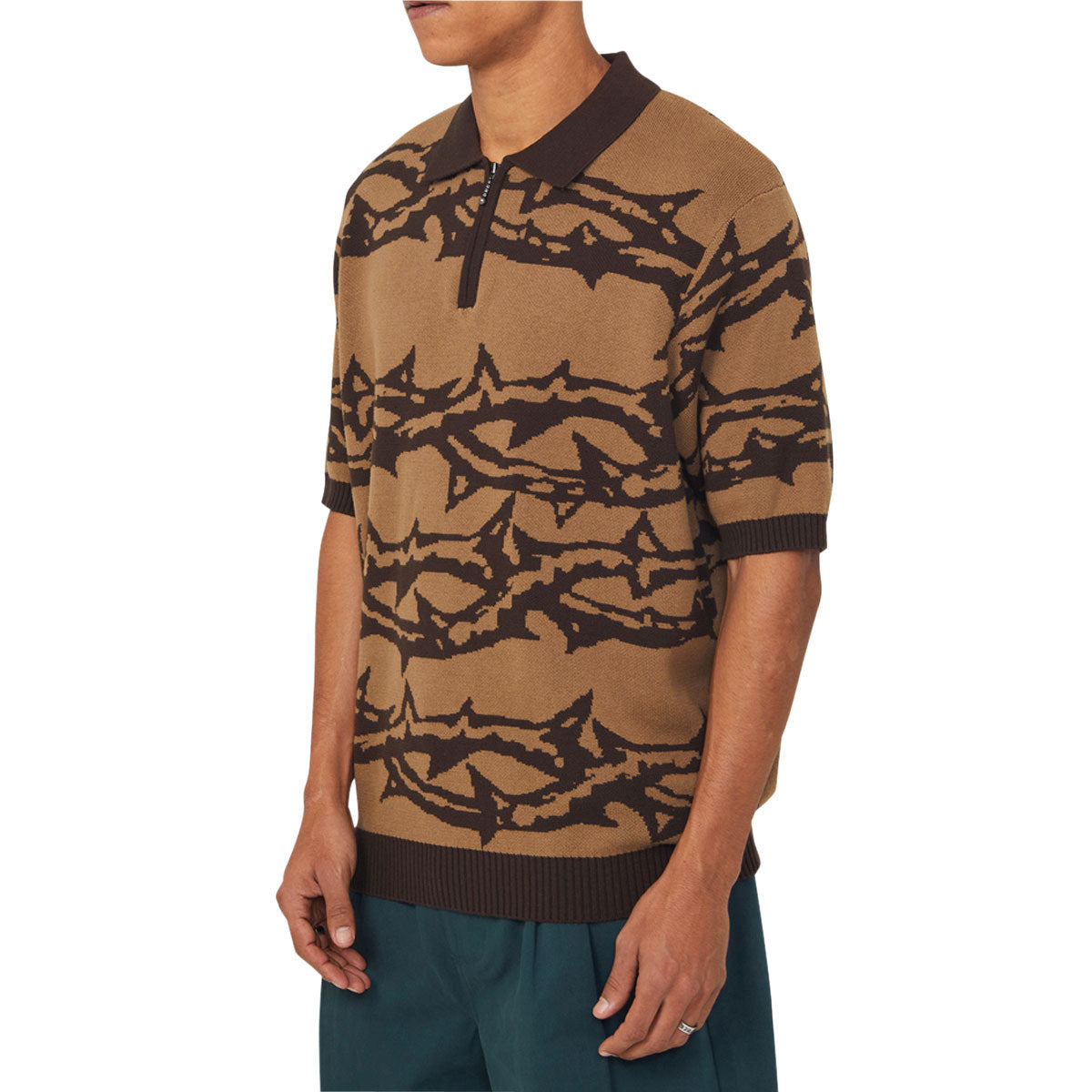 HUF Fantasies Knit Shirt - Brown image 5