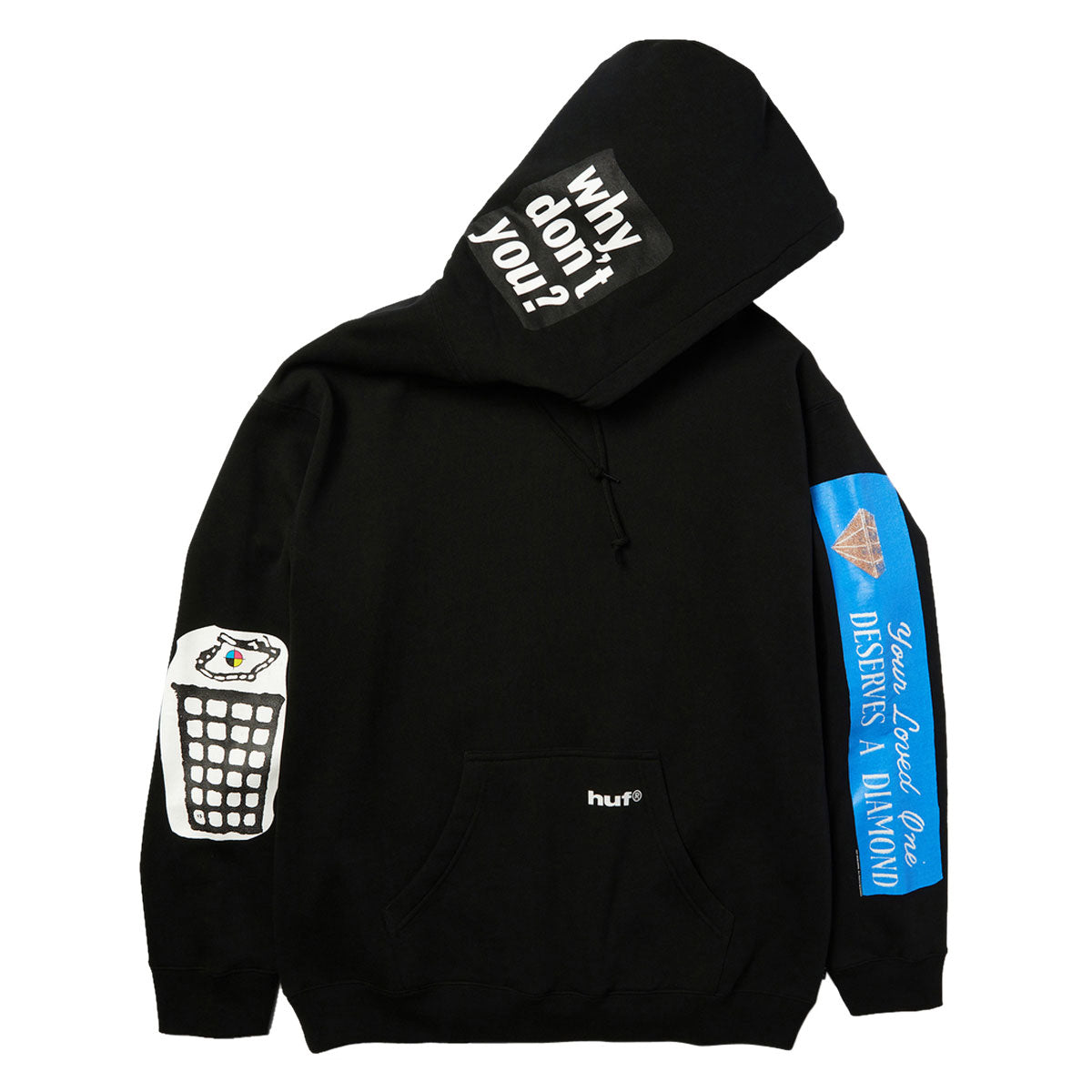 HUF Gimme The Loot Hoodie - Black image 4