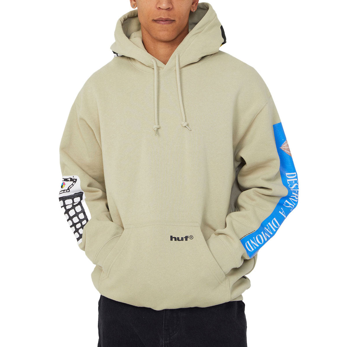 HUF Gimme The Loot Hoodie - Sand image 1