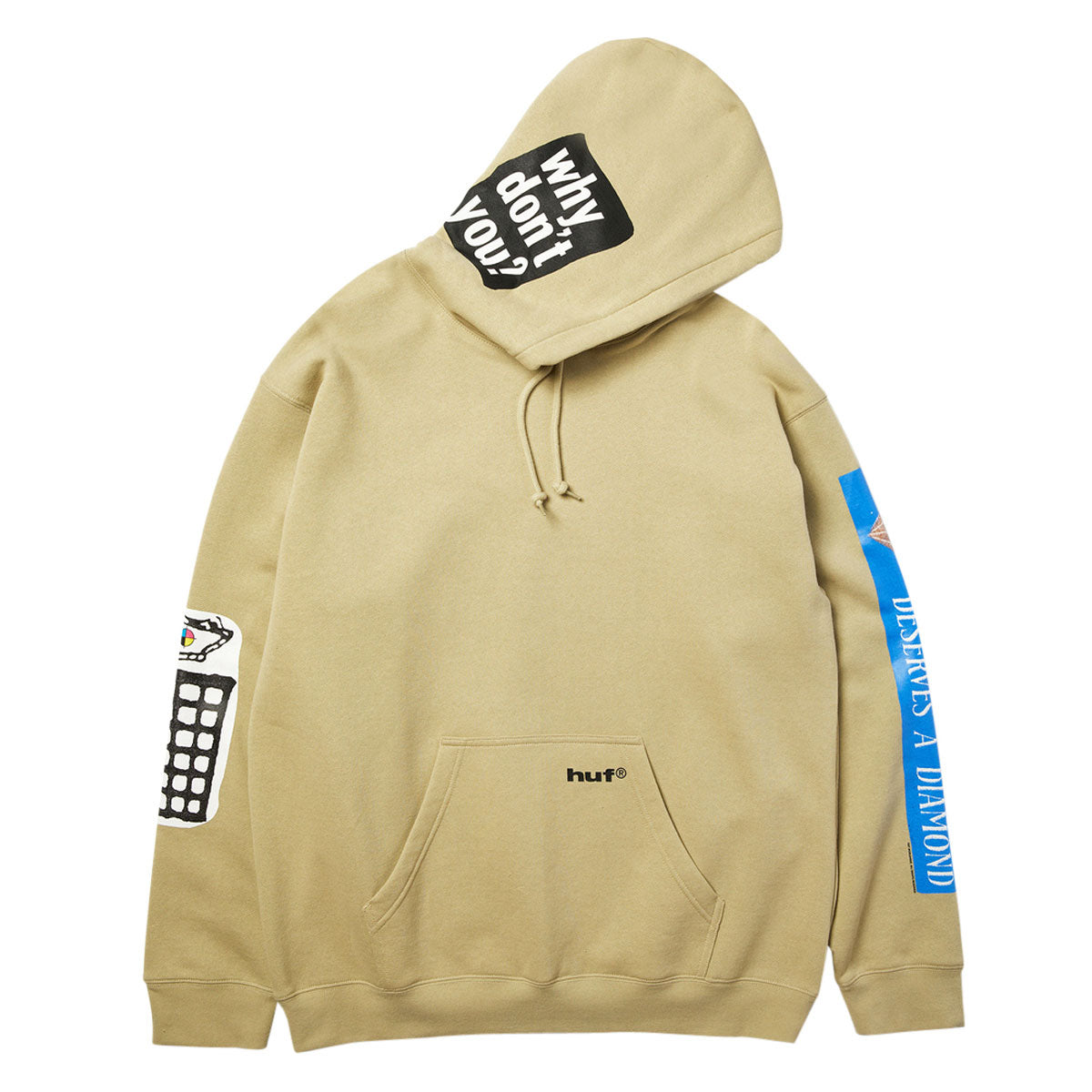 HUF Gimme The Loot Hoodie - Sand image 4