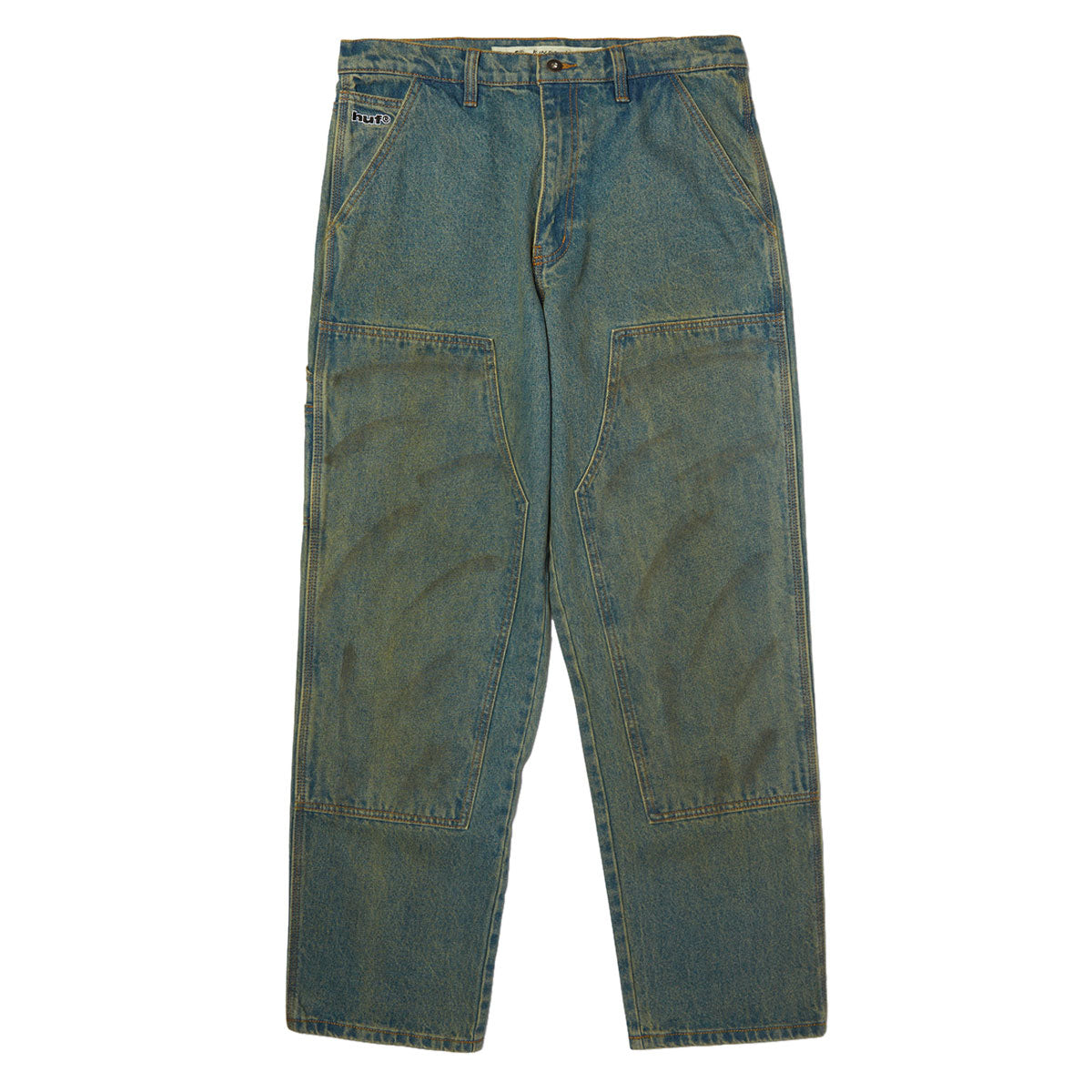 HUF Kinda Loose Double Knees Jeans - Dirty Wash image 4