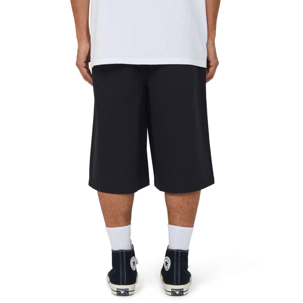 HUF Sorta Long Chino Shorts - Black image 5