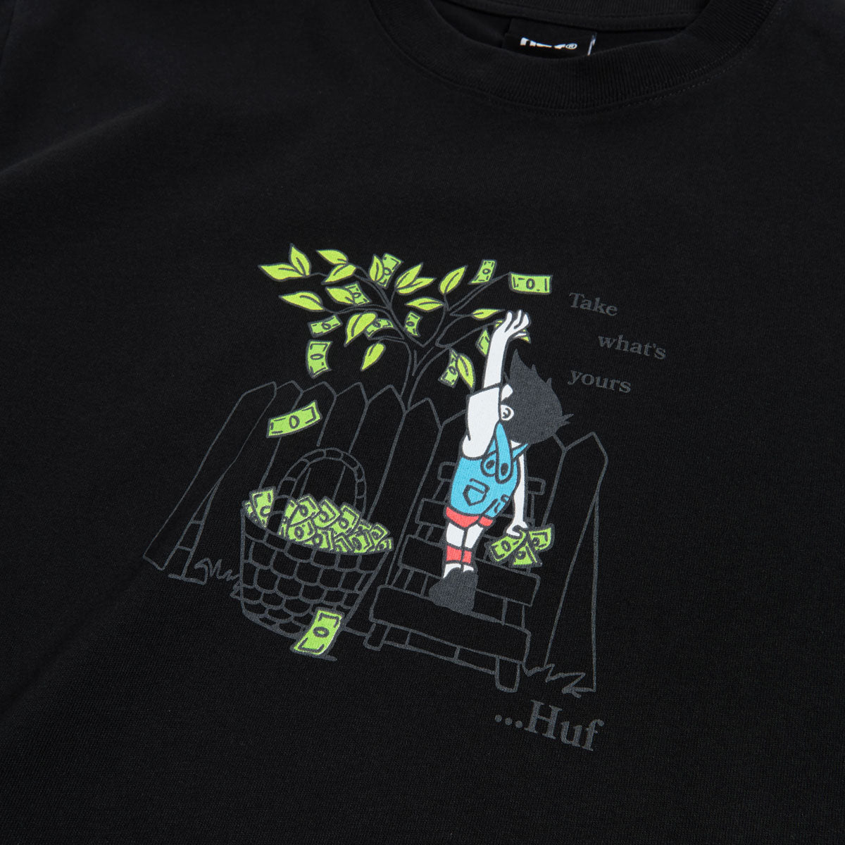 HUF Take Yours T-Shirt - Black image 2