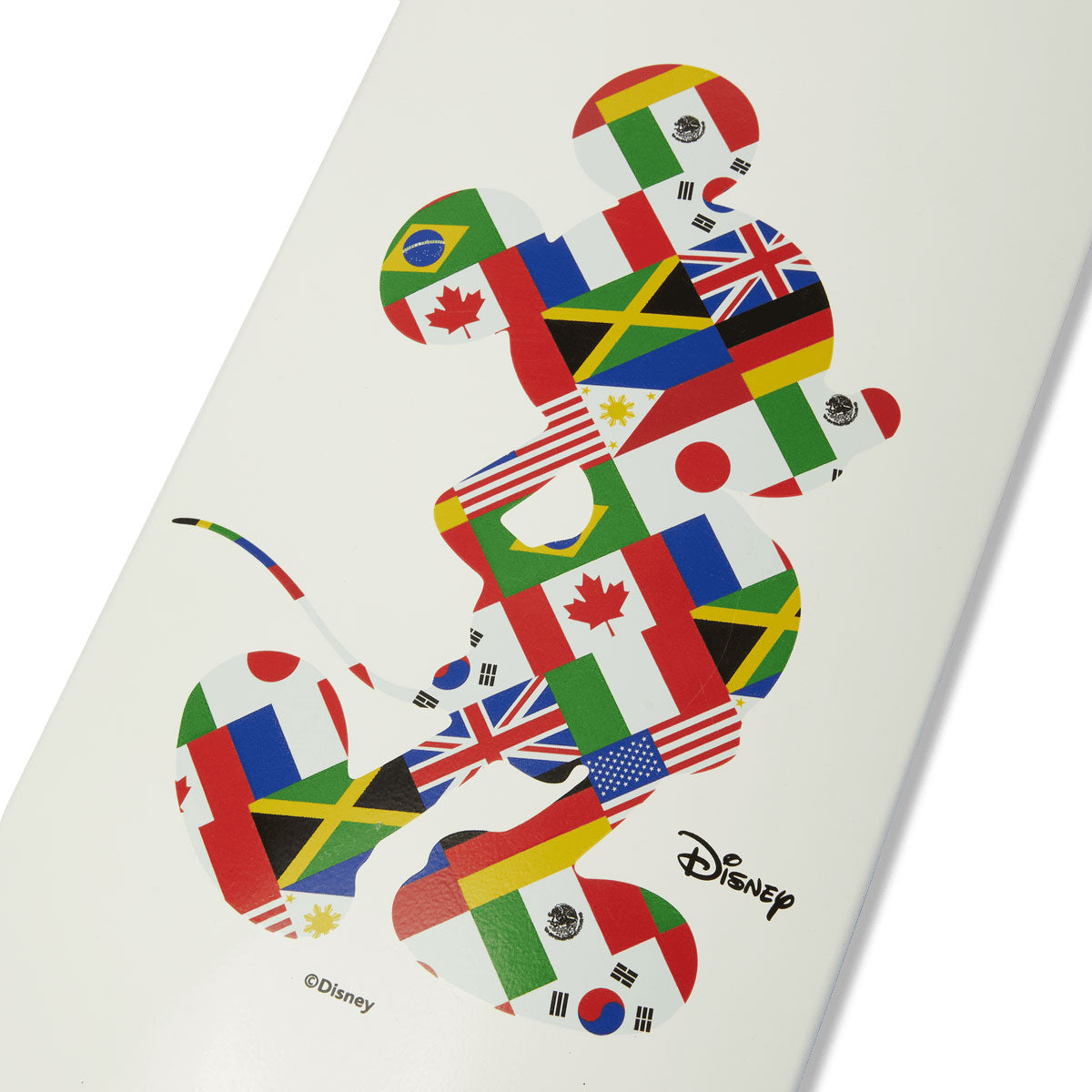 HUF x Mickey Mouse Worldwide Tour Skateboard Deck - White - 8.25