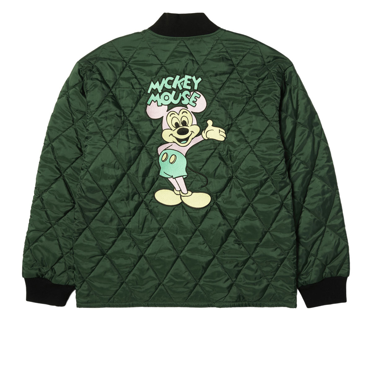 HUF x Mickey Mouse Quilted Work Jacket - Forest Green image 1