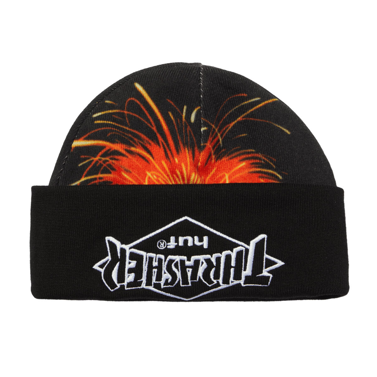 HUF x Thrasher Meltdown Reversible Beanie - Black image 3