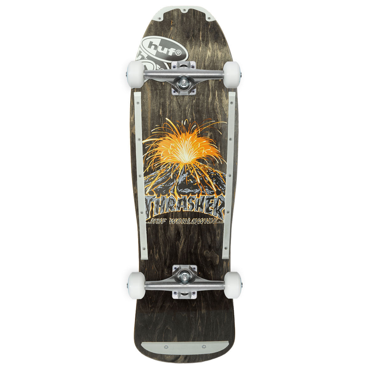 HUF x Thrasher Meltdown Cruiser Skateboard Complete - Black - 9.375