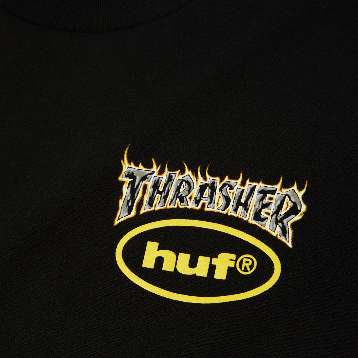 HUF x Thrasher Meltdown T-Shirt - Black image 2