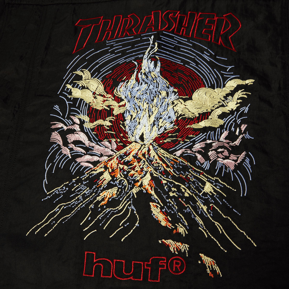 HUF x Thrasher Trucker Jacket - Black image 5