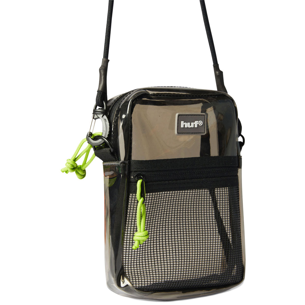 HUF Mercer Transparent Side Bag - Smoke Black image 2