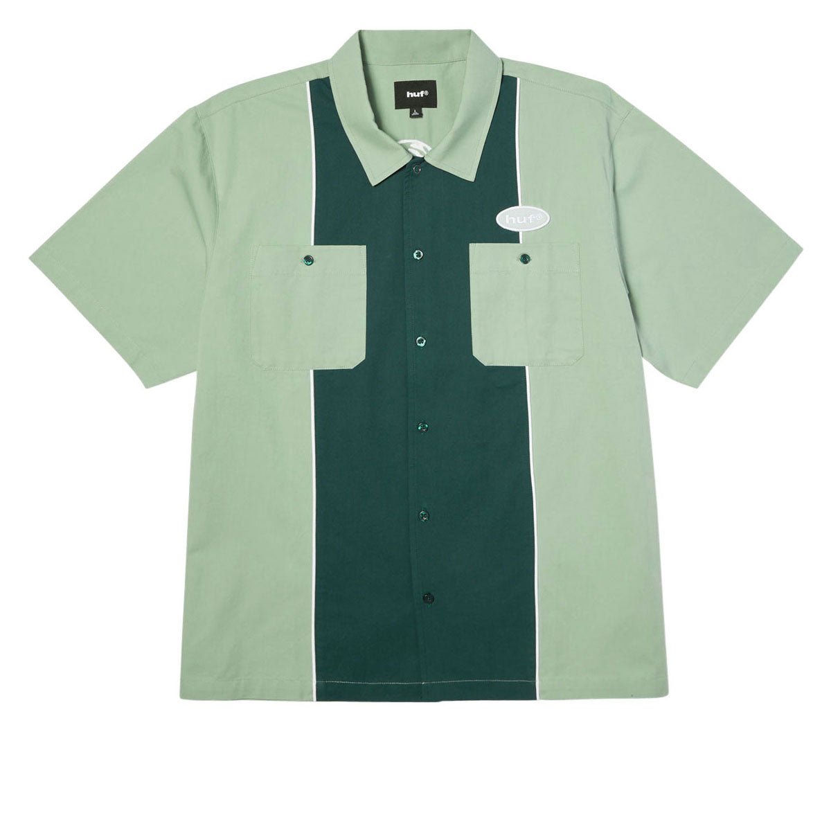 HUF Urethane Work Shirt - Mist Green image 1