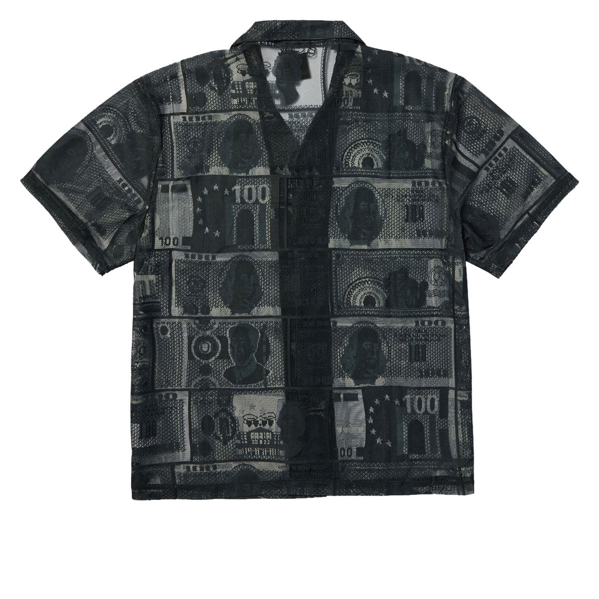 HUF Global Currency Lace Shirt - Black image 2