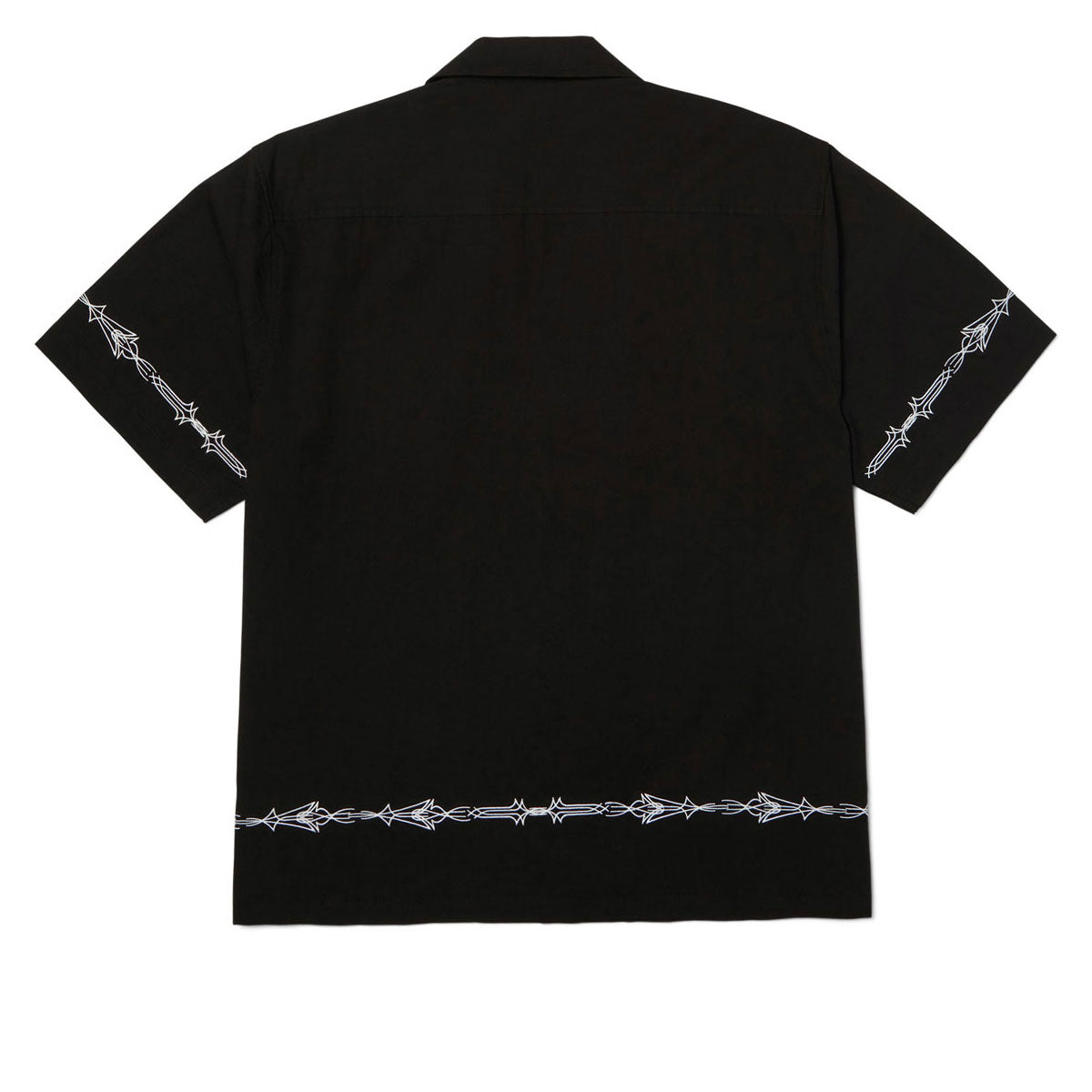 HUF Pinstripe Emb Resort Shirt - Black image 2