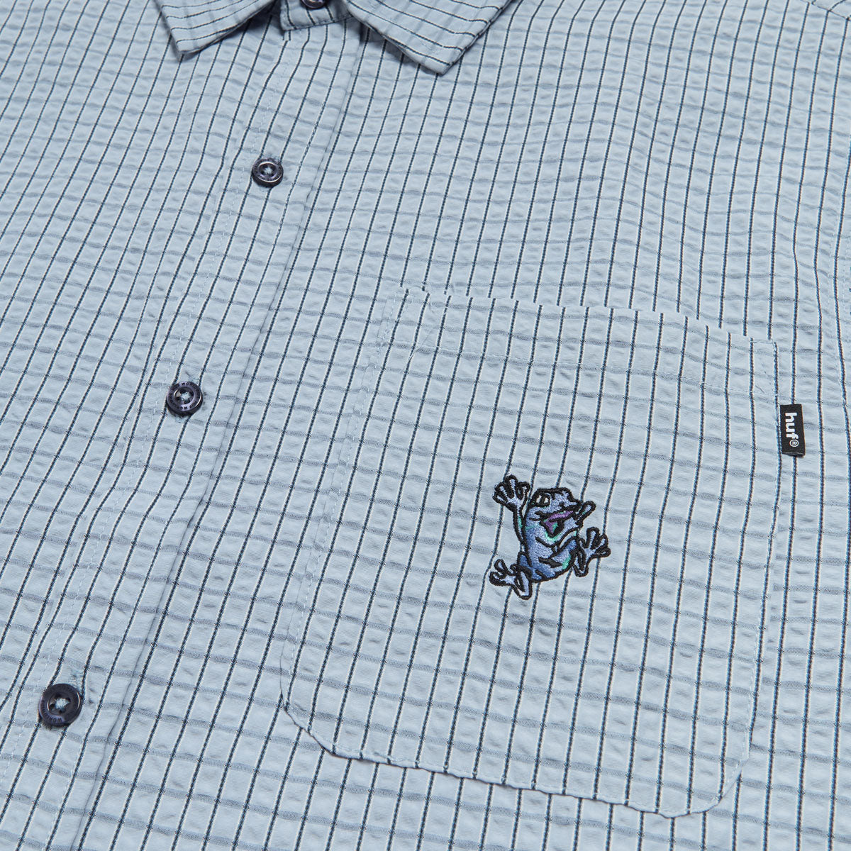 HUF Stuck On You Plaid Shirt - Ice Blue image 3