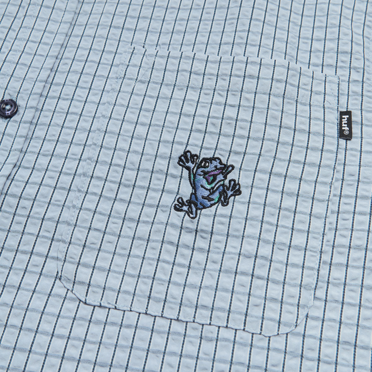 HUF Stuck On You Plaid Shirt - Ice Blue image 4