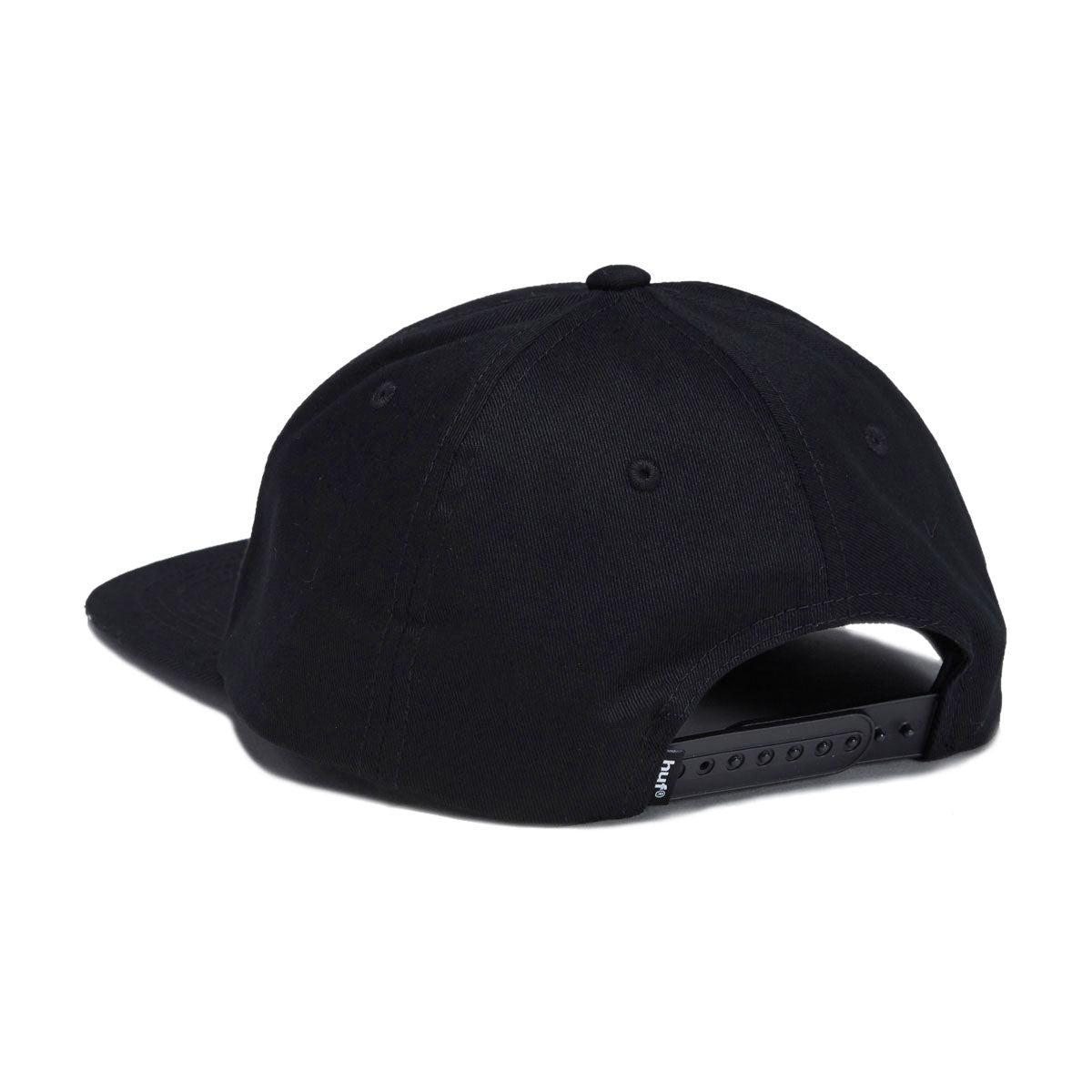 HUF Classic Arch Snapback Hat - Black/White image 1