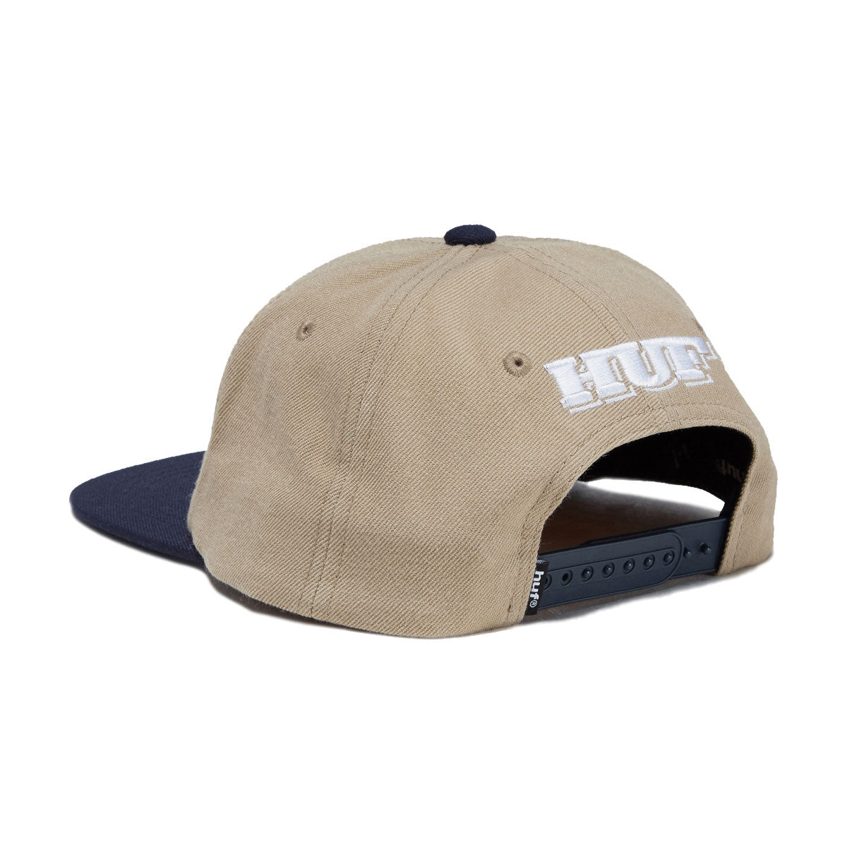 HUF Serif H 6 Panel Snapback Hat - Khaki image 2