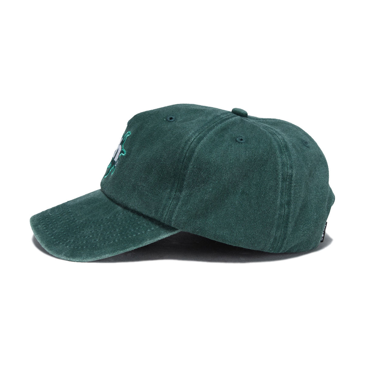 HUF Sol Denim 6 Panel CV Washed Hat - Forest Green image 3