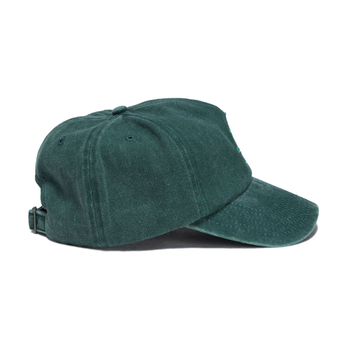 HUF Sol Denim 6 Panel CV Washed Hat - Forest Green image 4