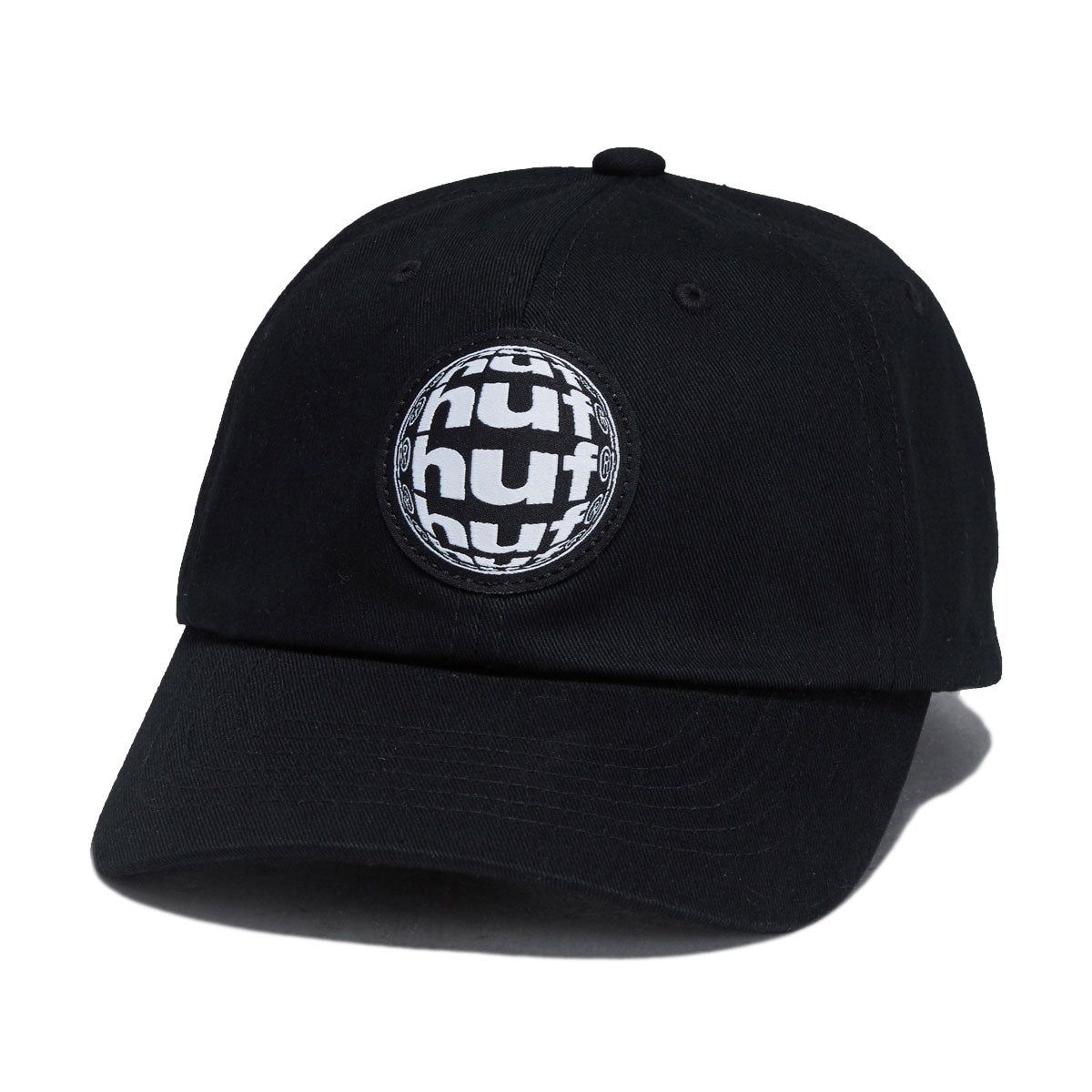 HUF Wide Angle 6 Panel CV Hat - Black image 1