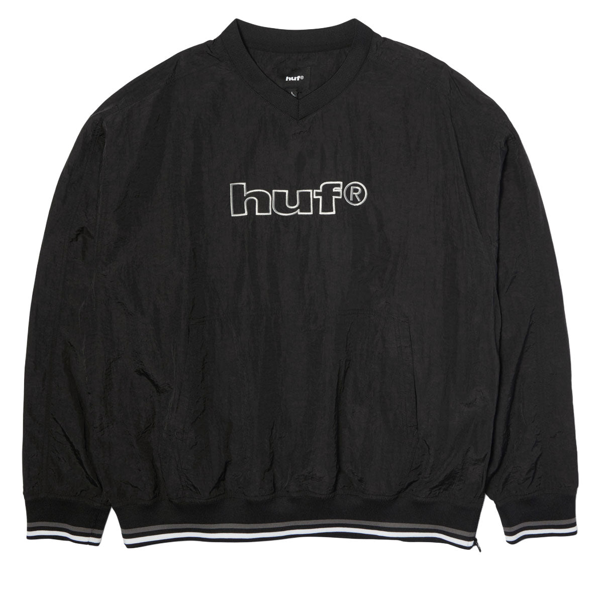 HUF 89 Pullover Long Sleeve Wind Shirt - Black image 1