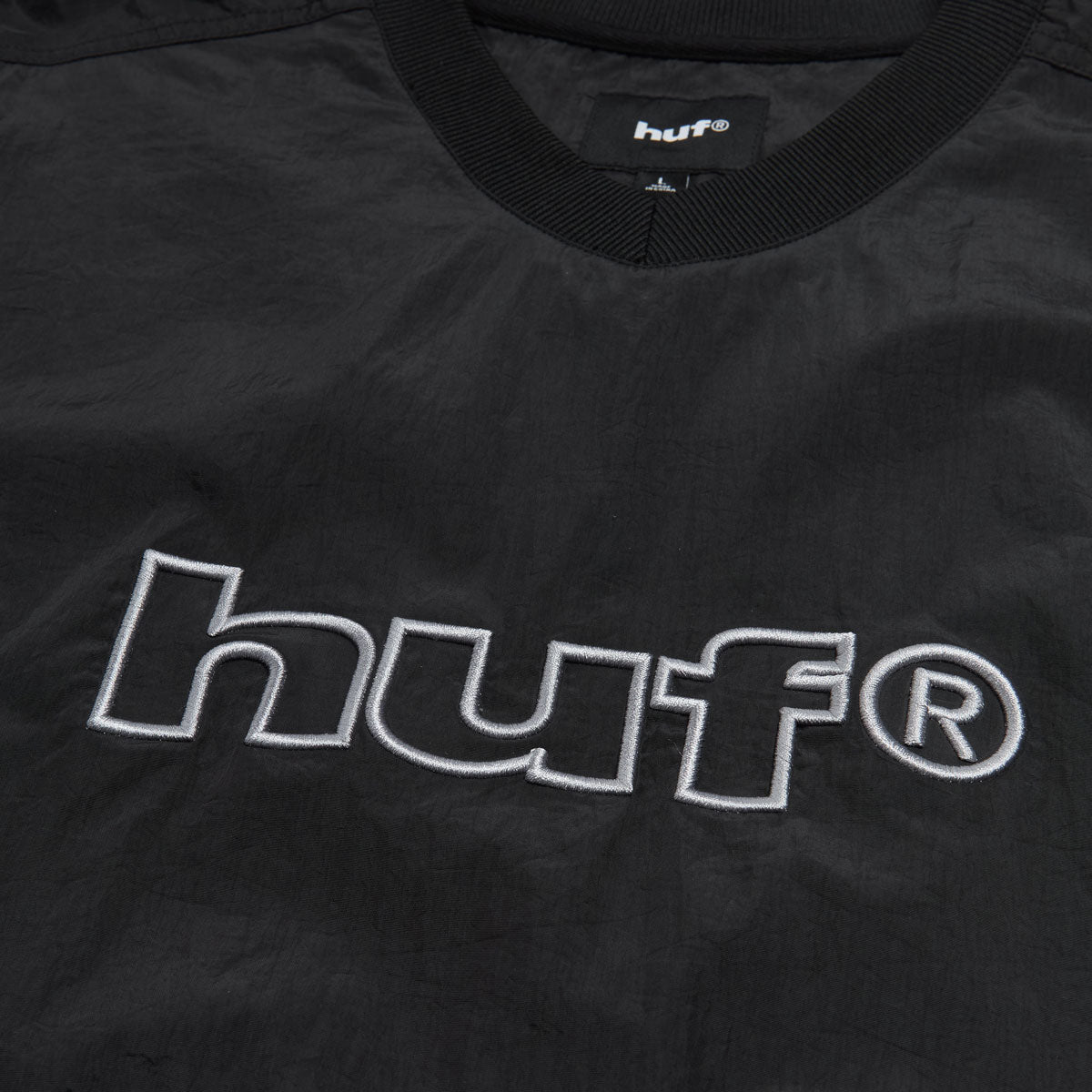 HUF 89 Pullover Long Sleeve Wind Shirt - Black image 3