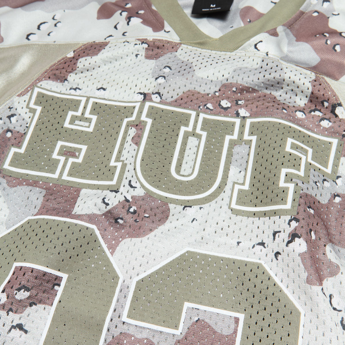 HUF Camo Football Jersey - Brown image 3