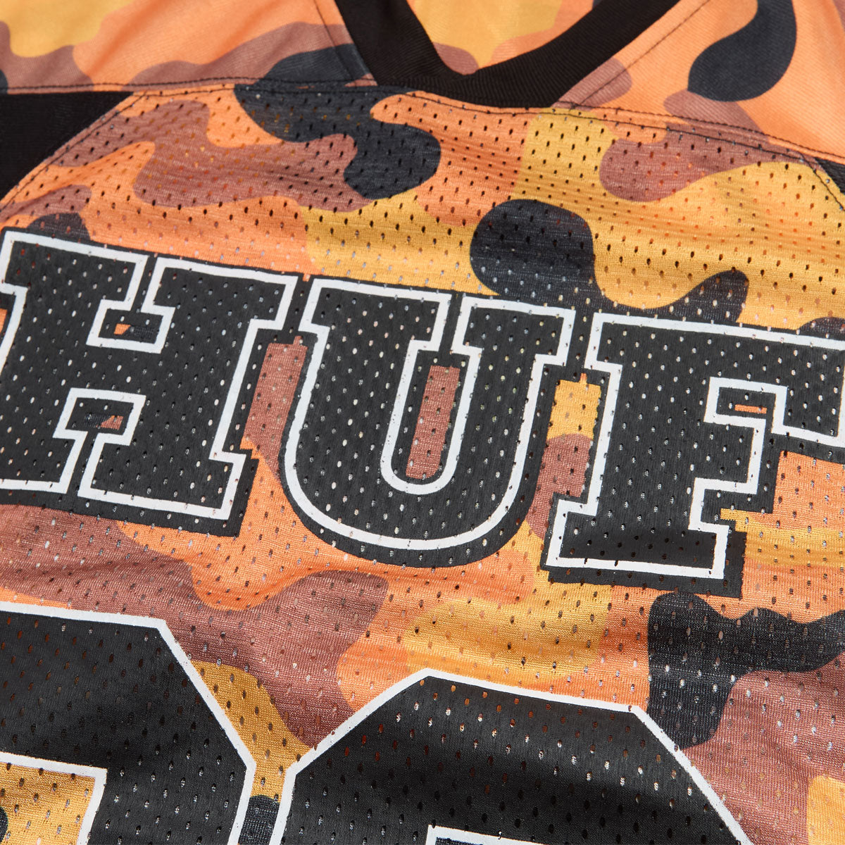 HUF Camo Football Jersey - Lava image 3