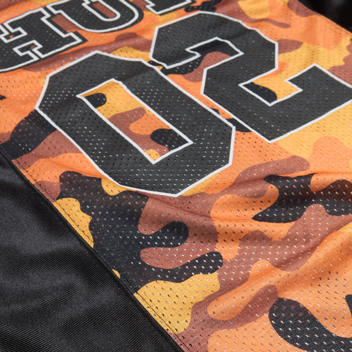 HUF Camo Football Jersey - Lava image 5