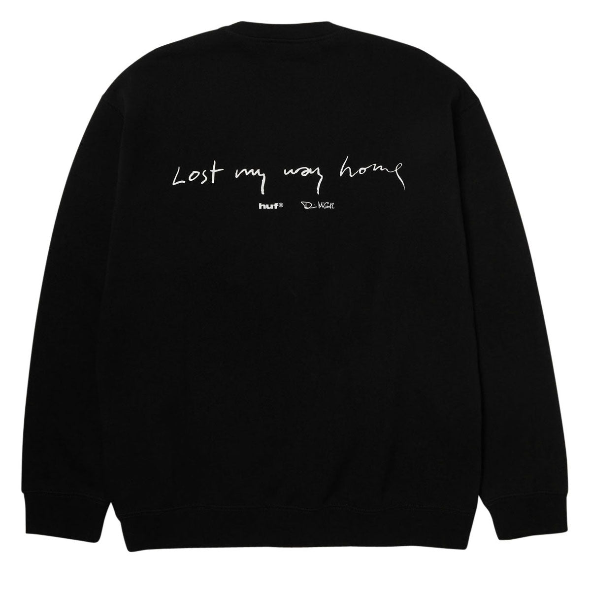 HUF Lost My Way Home Crew Sweatshirt - Black image 2