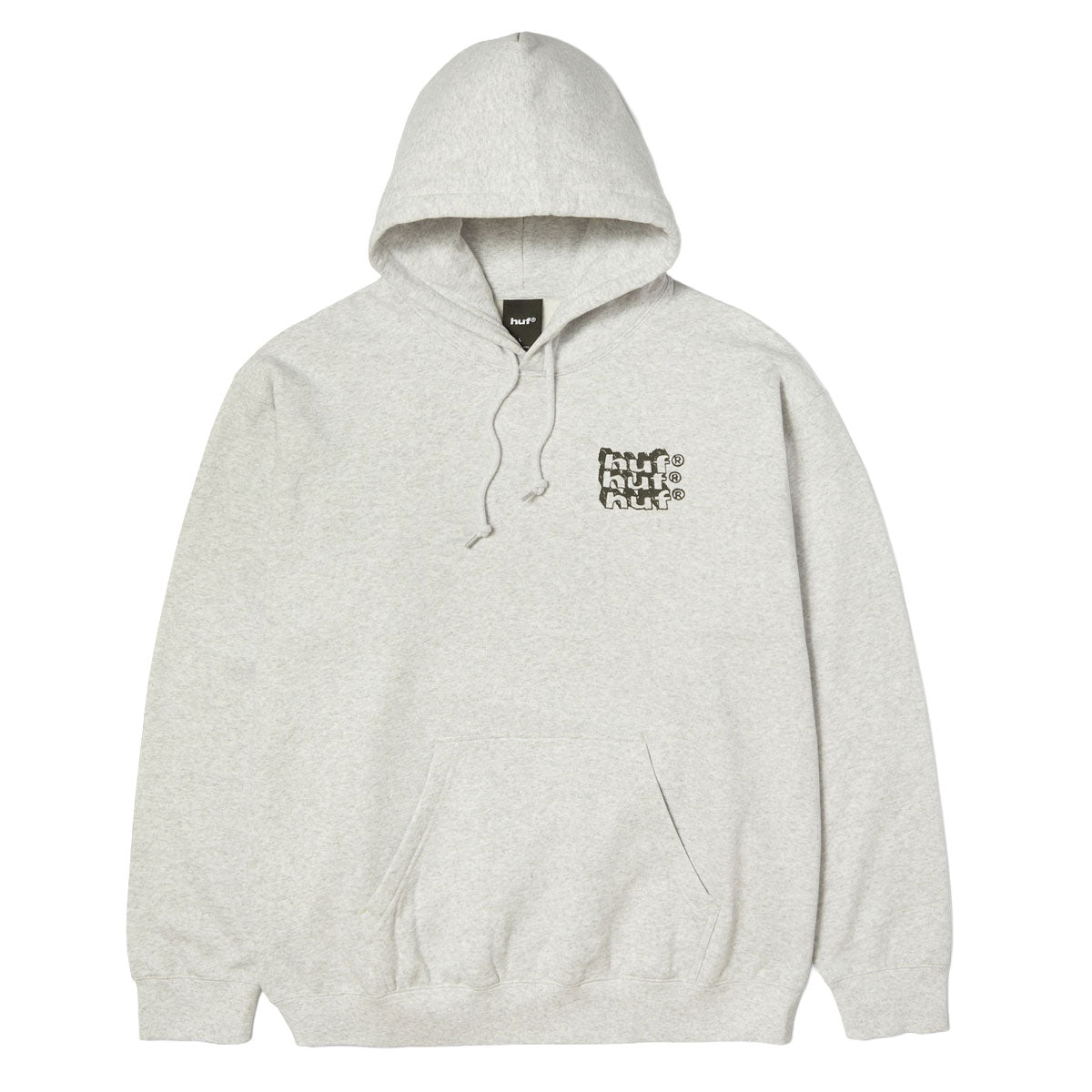 HUF Hand Stacked Hoodie - Heather Grey image 2