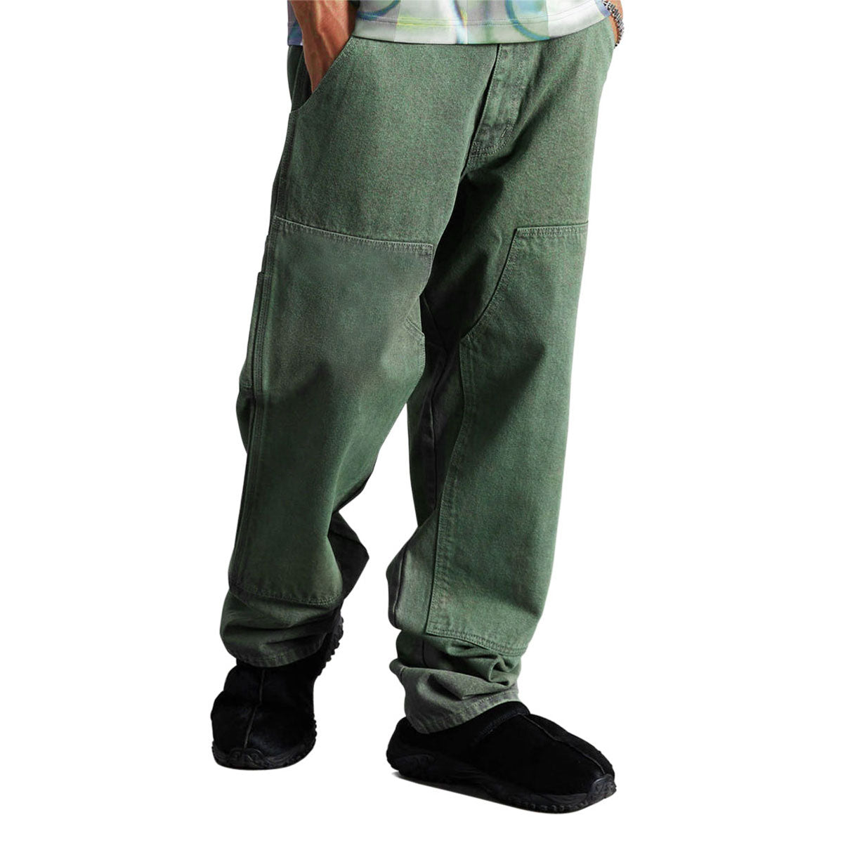HUF Kinda Loose Double Knee Jeans - Mist Green image 4
