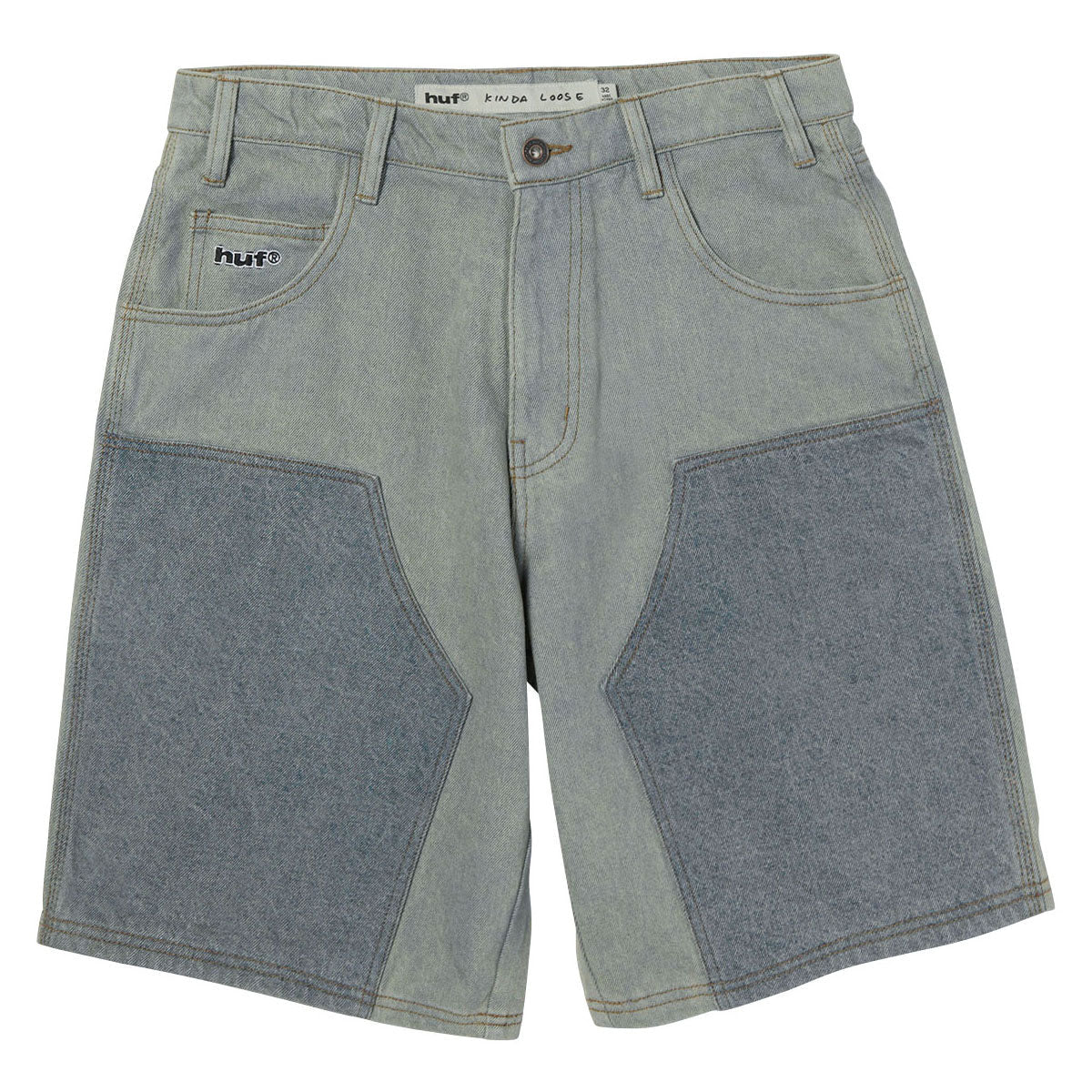 HUF Kinda Loose Double Knee Shorts - Light Indigo image 1