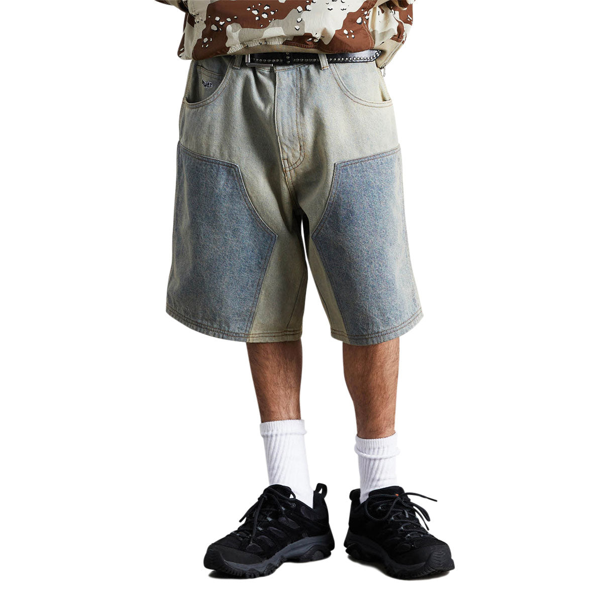 HUF Kinda Loose Double Knee Shorts - Light Indigo image 3