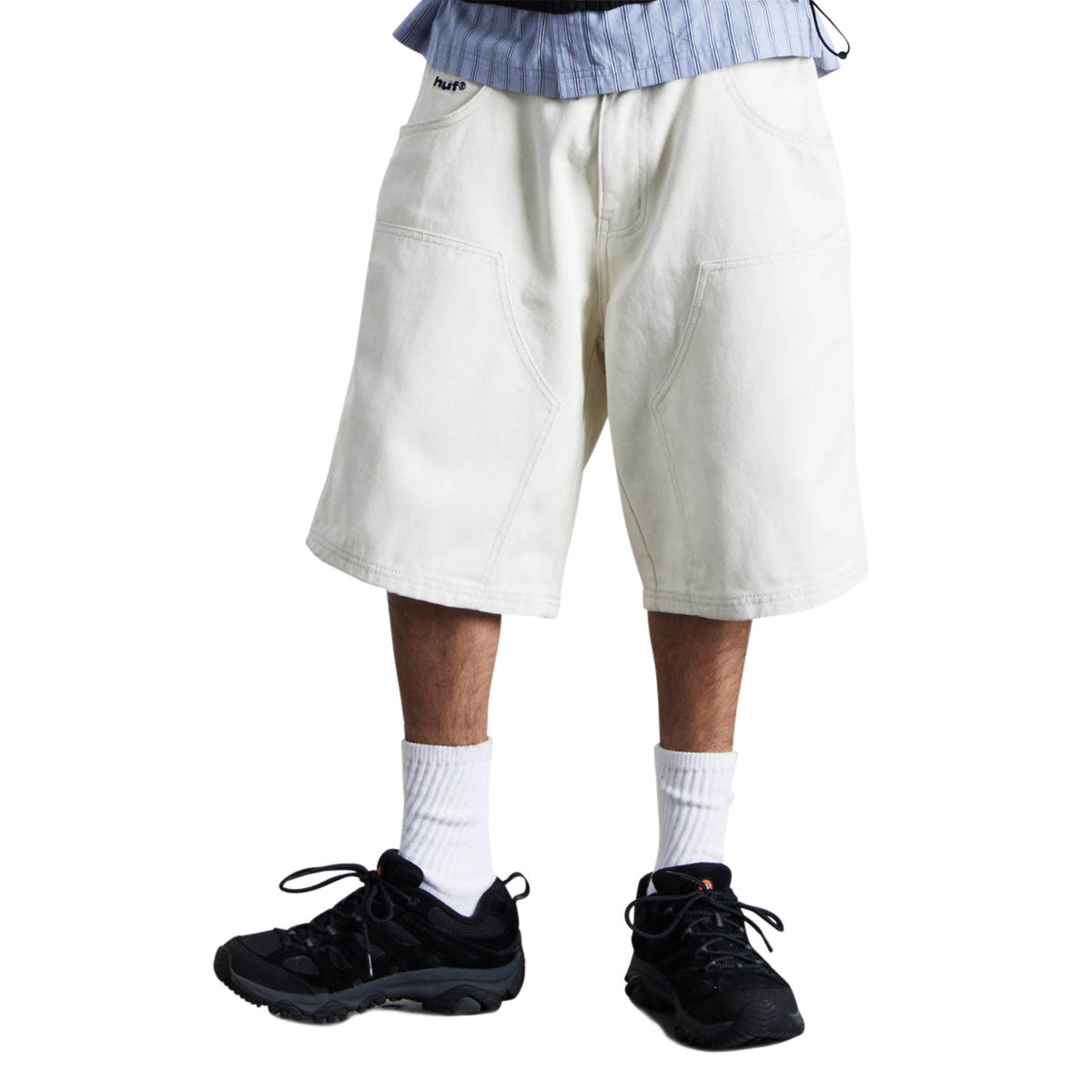 HUF Kinda Loose Double Knee Shorts - Natural image 3