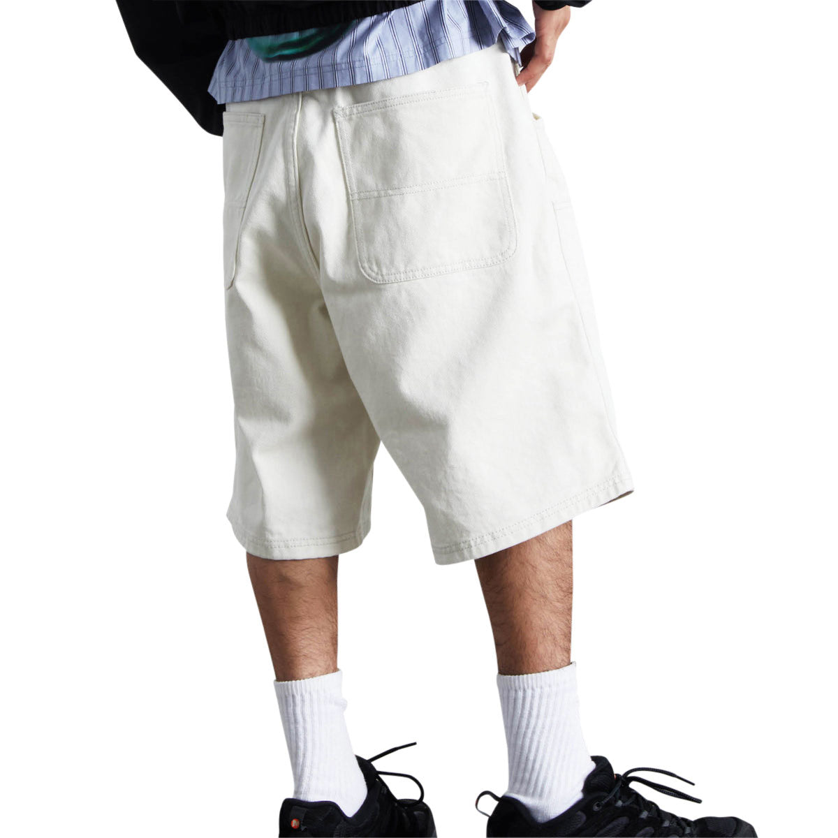 HUF Kinda Loose Double Knee Shorts - Natural image 4