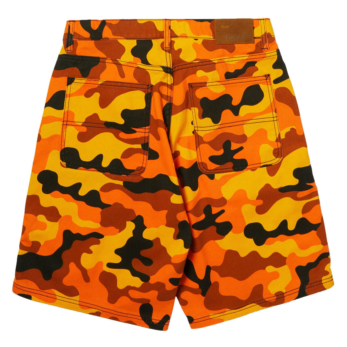 HUF Kinda Loose Double Knee Camo Shorts - Lava image 2