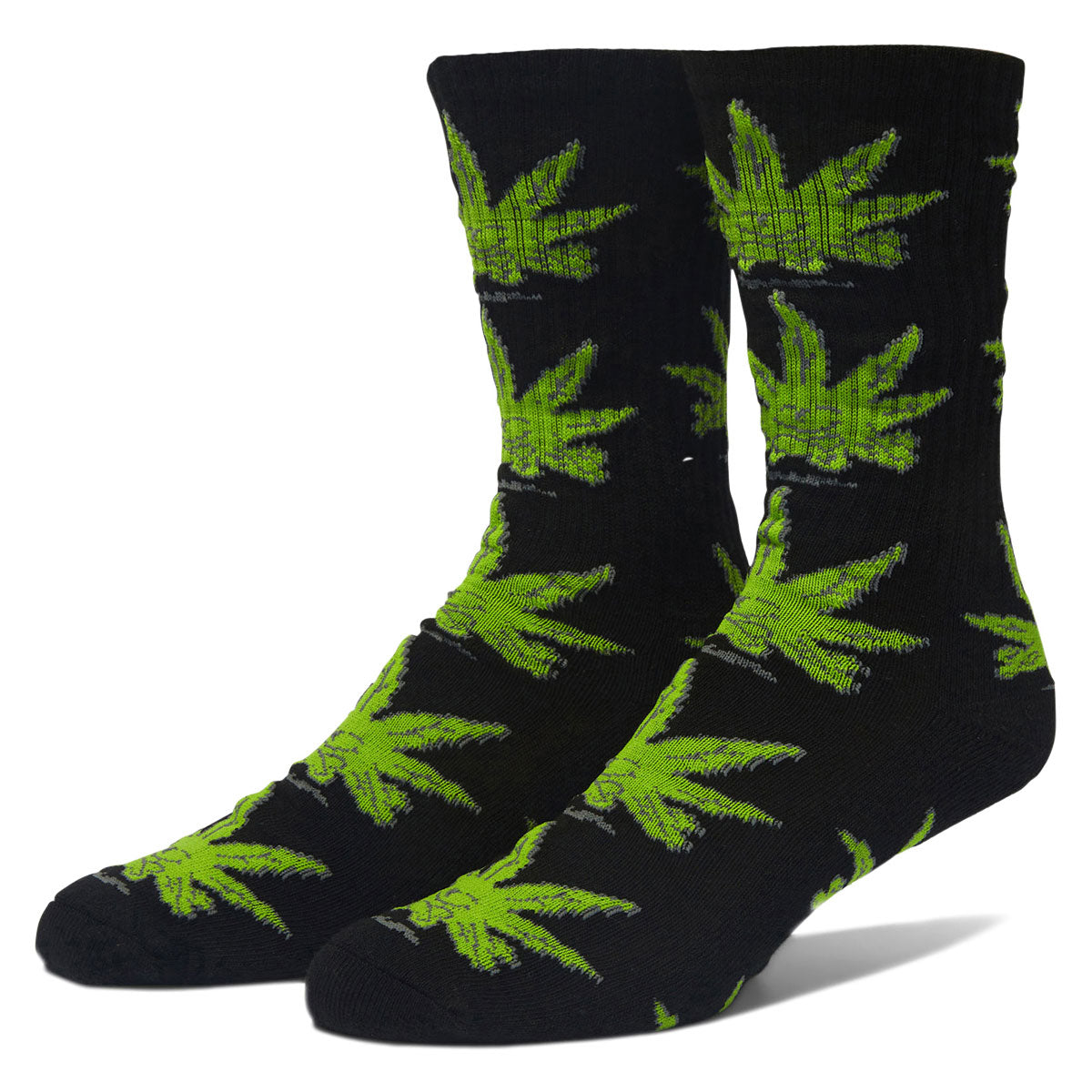 HUF Green Buddy Crew Socks - Black II image 1