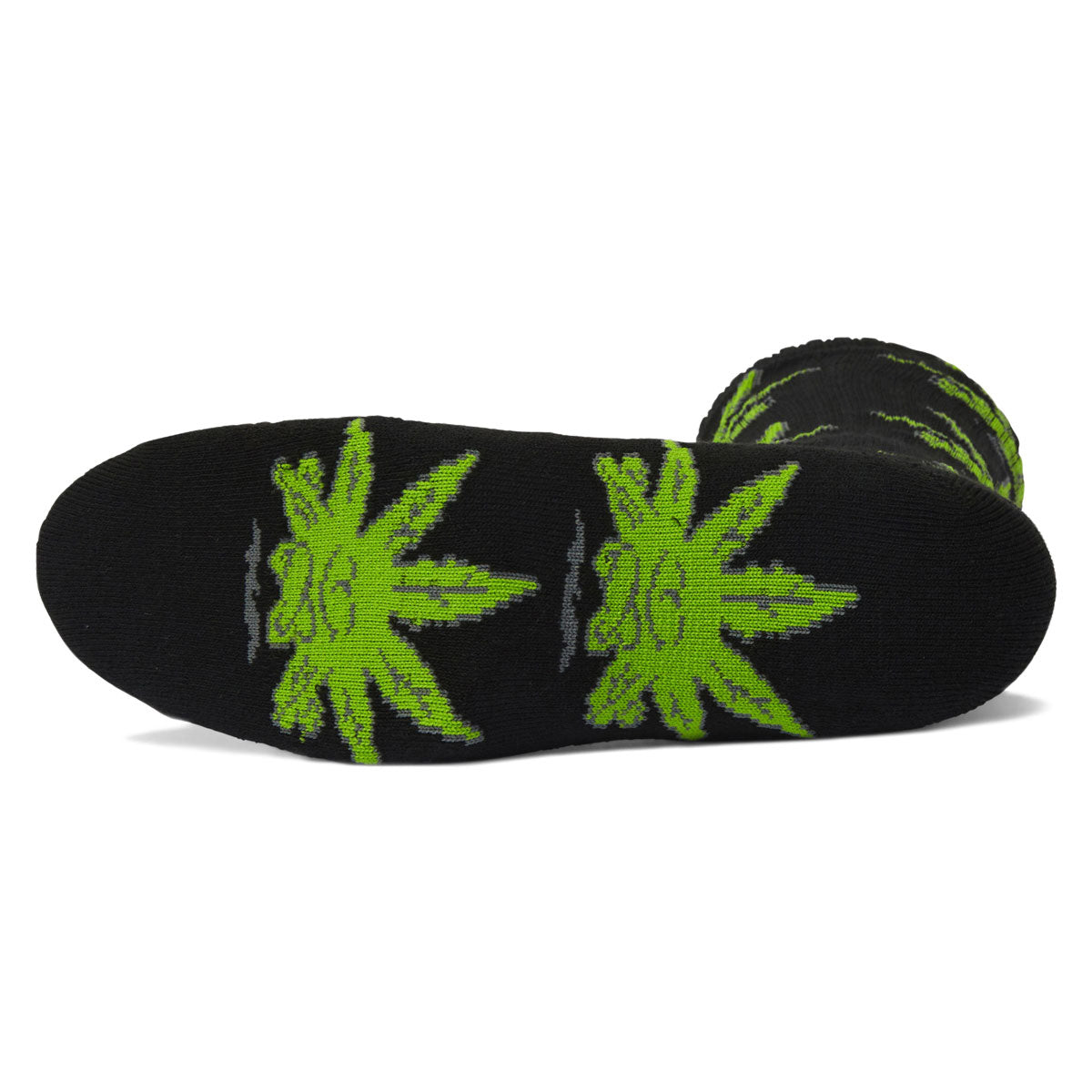HUF Green Buddy Crew Socks - Black II image 2