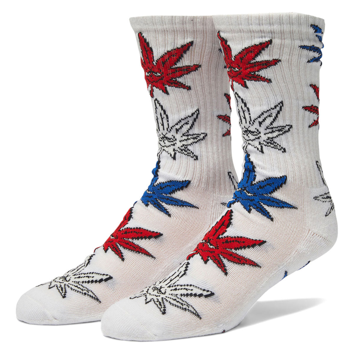 HUF Green Buddy Multi Socks - White image 1