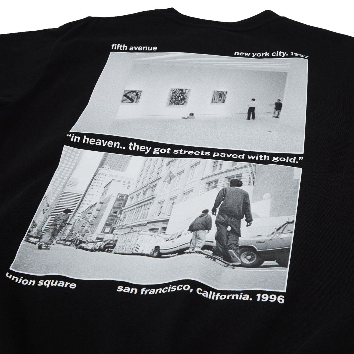 HUF Paved With Gold T-Shirt - Black image 5
