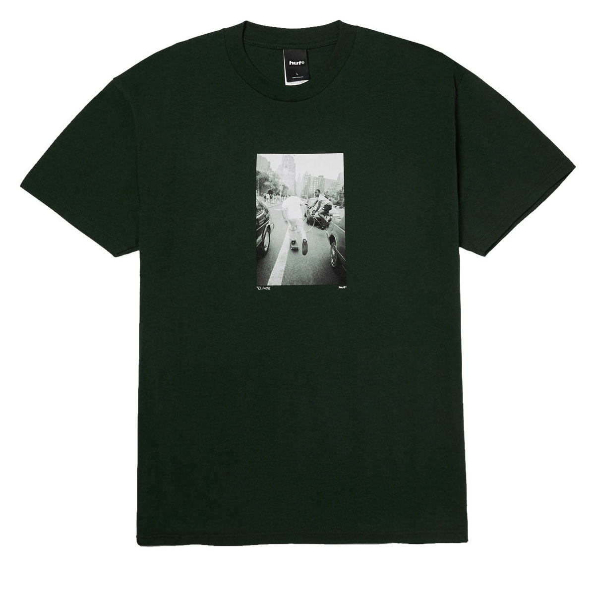HUF Fight The Traffic T-Shirt - Forest Green image 1