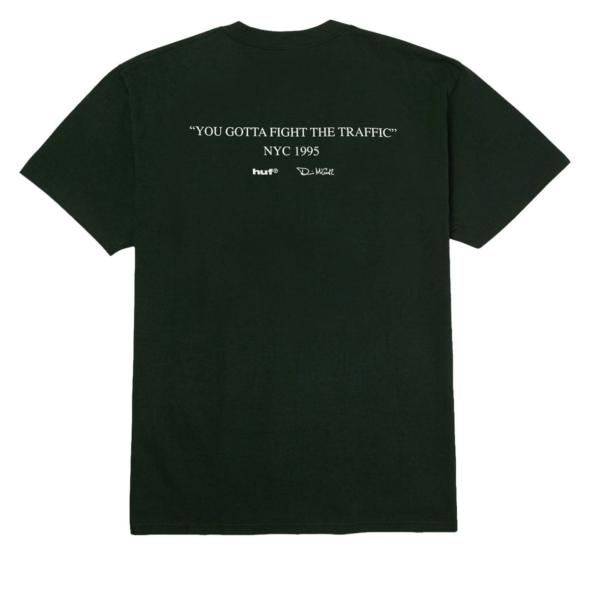 HUF Fight The Traffic T-Shirt - Forest Green image 2