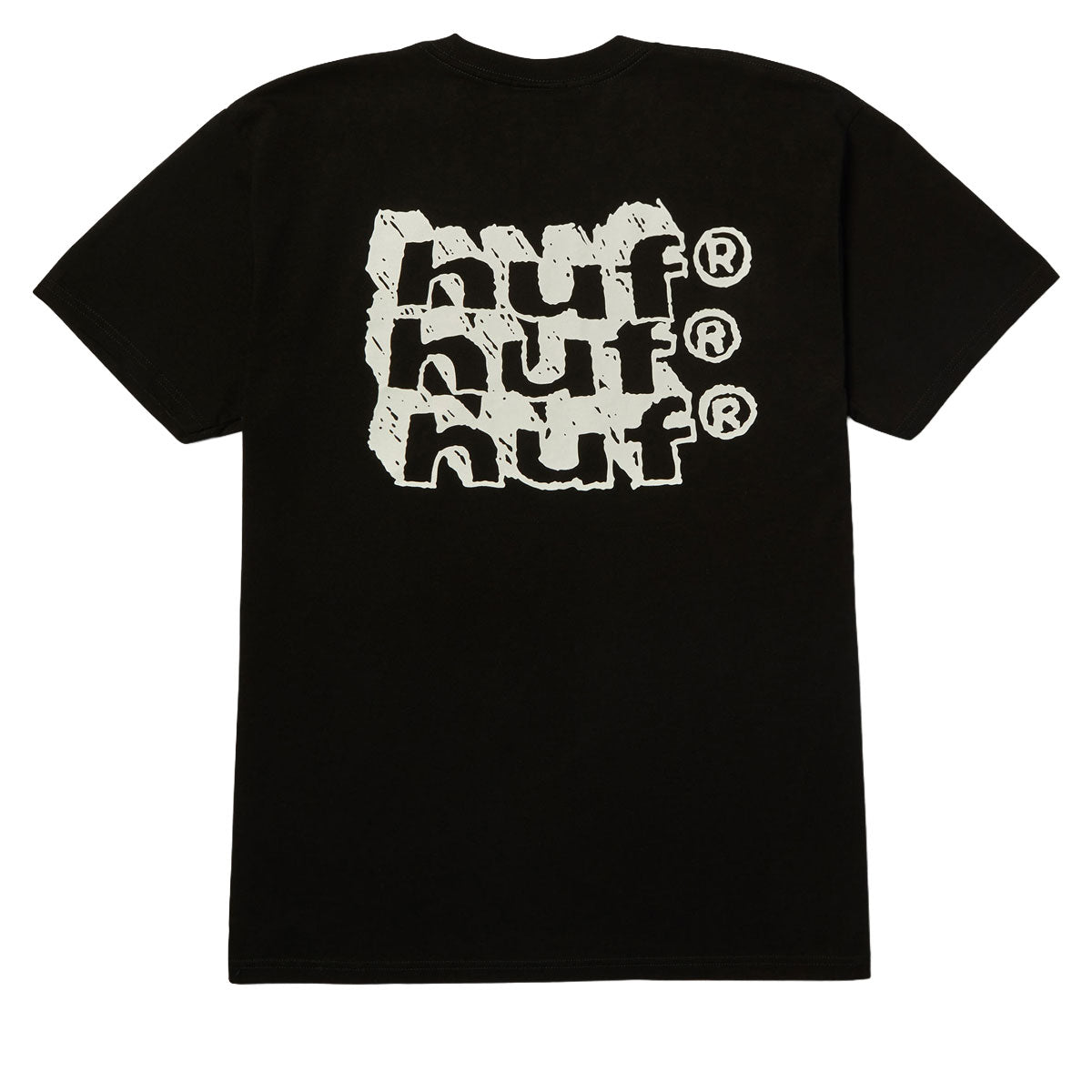 HUF Hand Stacked T-Shirt - Black image 1